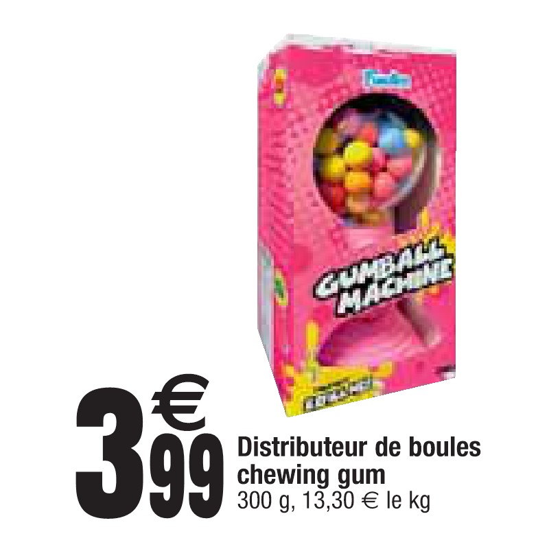 Distributeur de boules chewing gum