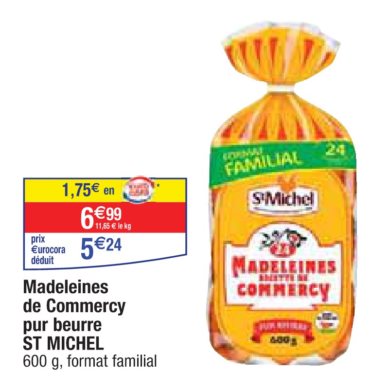 Madeleines de Commercy pur beurre ST MICHEL