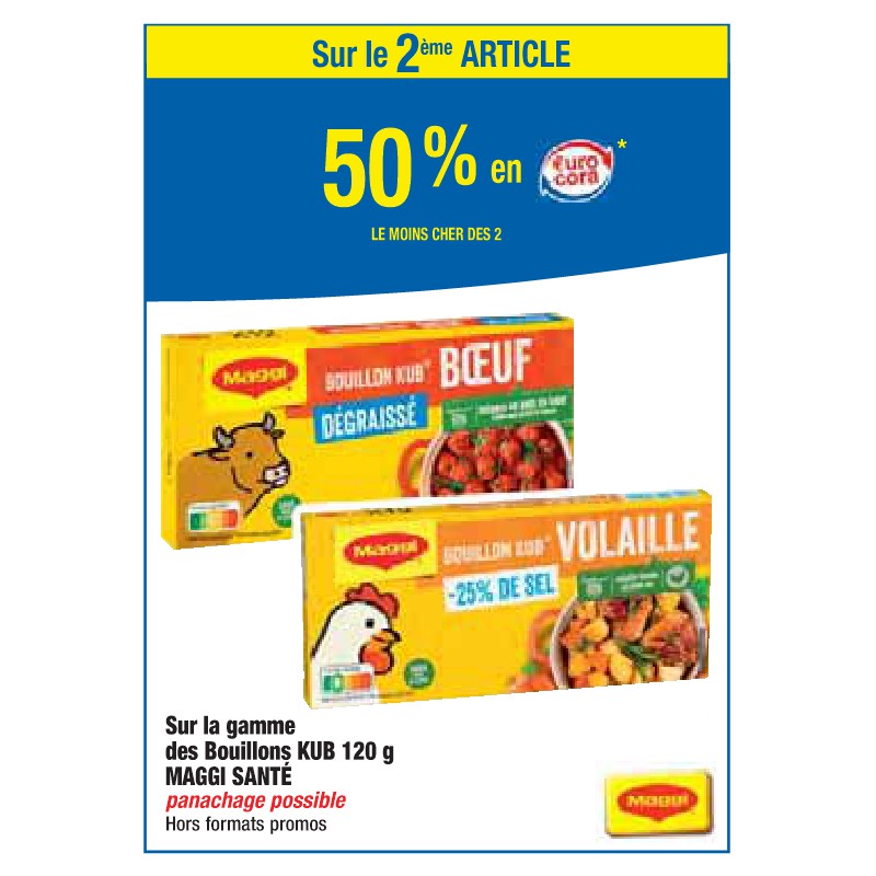 Gamme des Bouillons KUB 120 g MAGGI SANTÉ