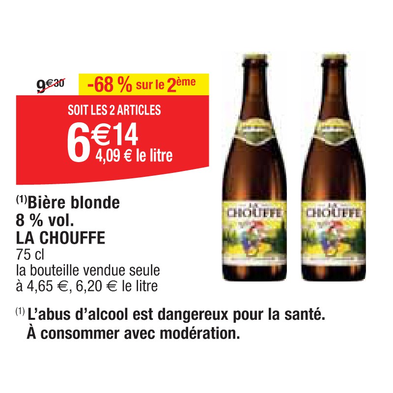 Bière blonde 8 % vol. LA CHOUFFE