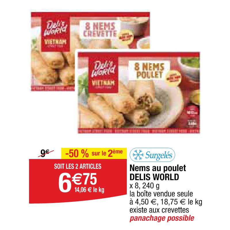 Nems au poulet DELIS WORLD