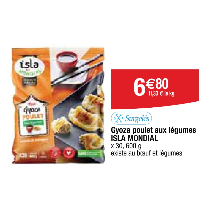 Gyoza poulet aux légumes ISLA MONDIAL