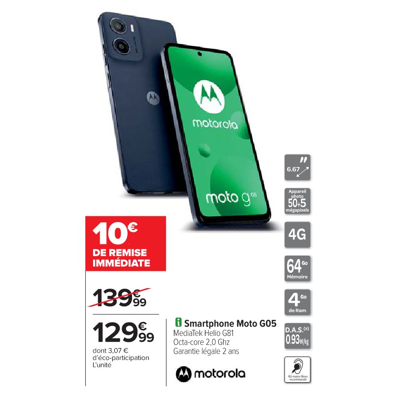 Smartphone Moto G05 MOTOROLA