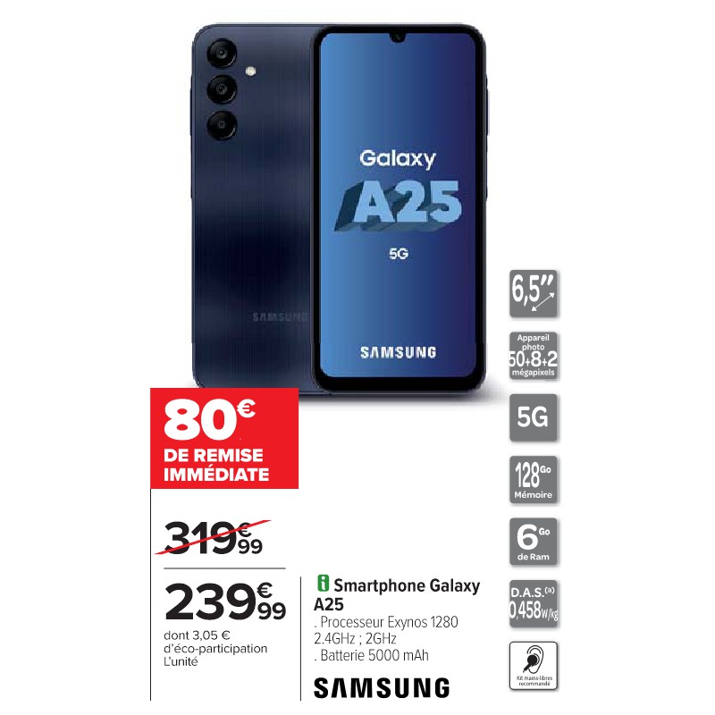 Smartphone Galaxy A25 SAMSUNG