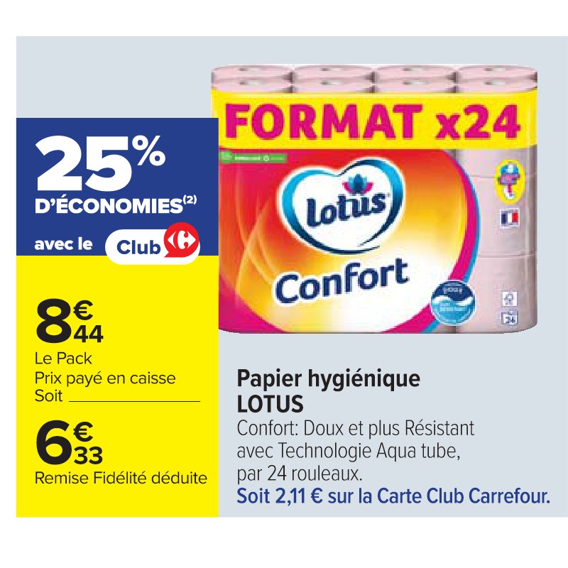 Papier hygiénique LOTUS