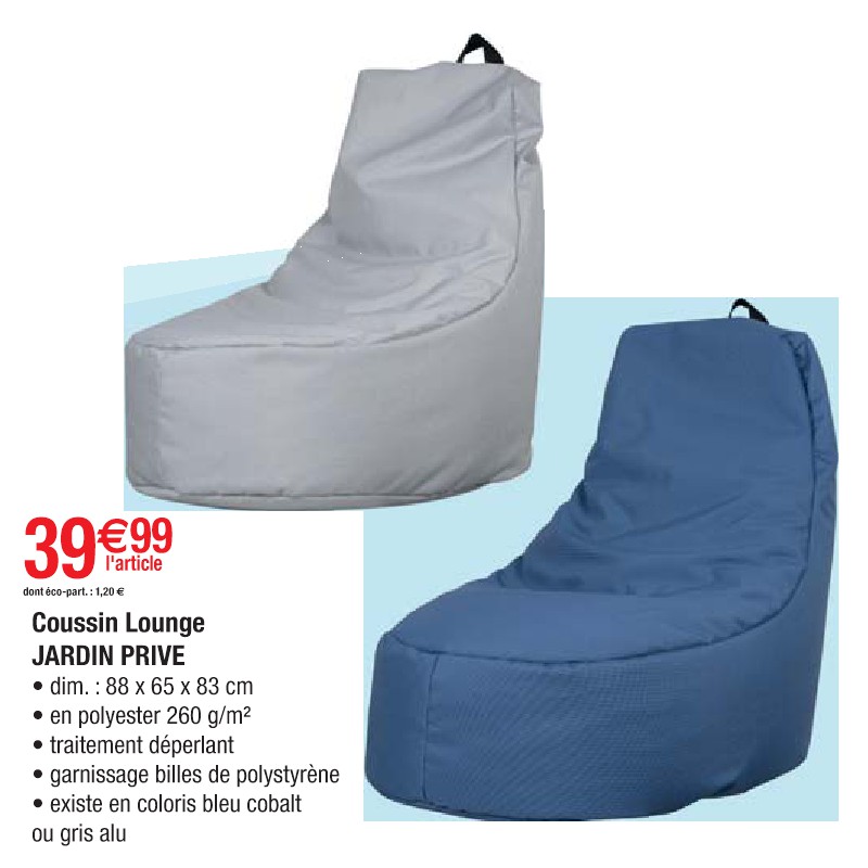 Coussin Lounge JARDIN PRIVE Cora Piscine et spa