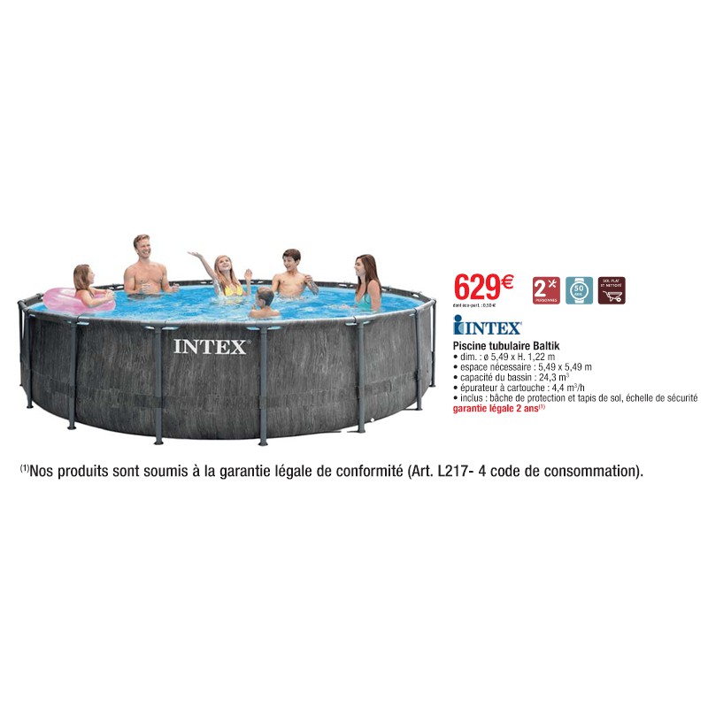 Piscine tubulaire Baltik