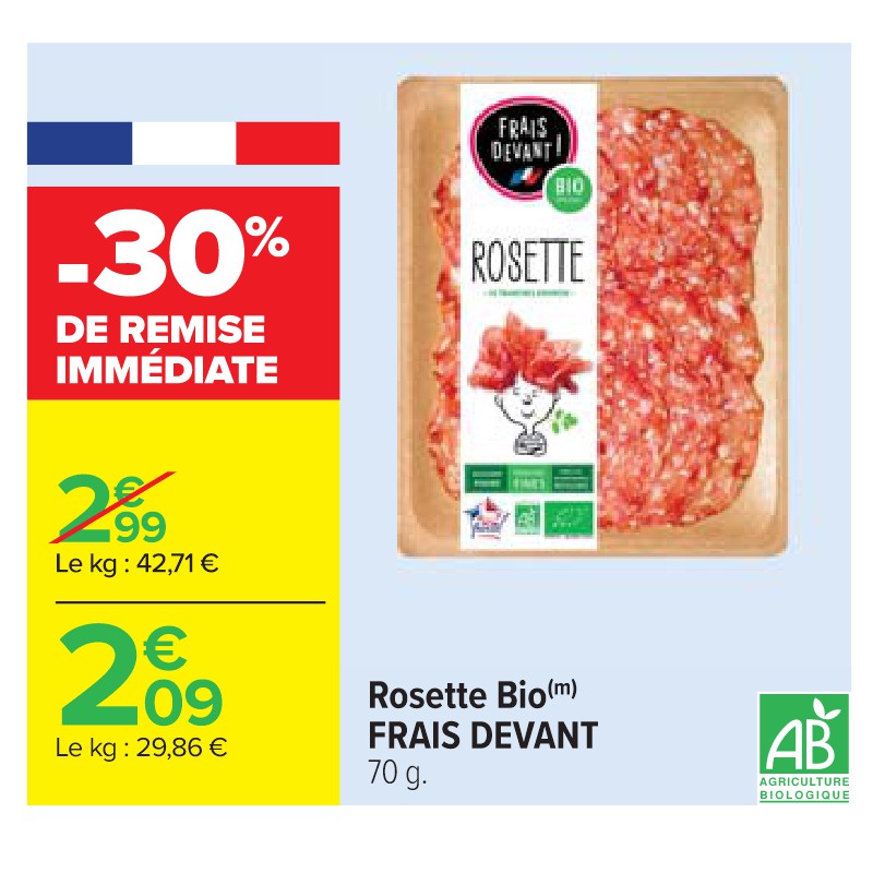 Rosette Bio FRAIS DEVANT