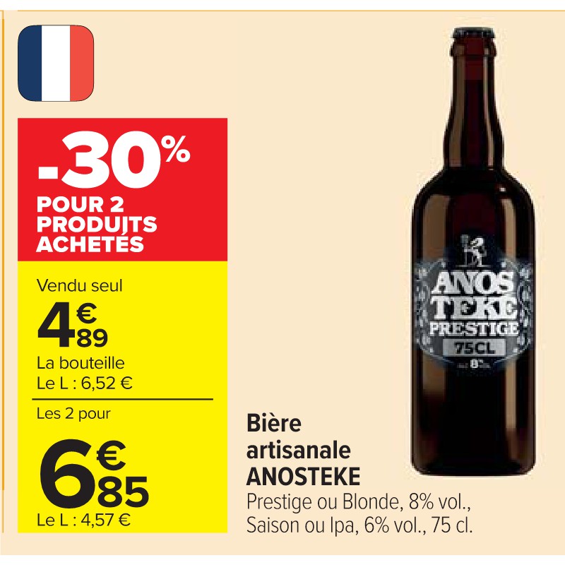 Bière artisanale ANOSTEKE