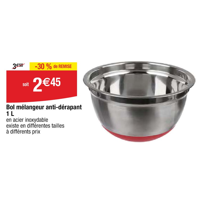 Bol mélangeur anti-dérapant 1 L
