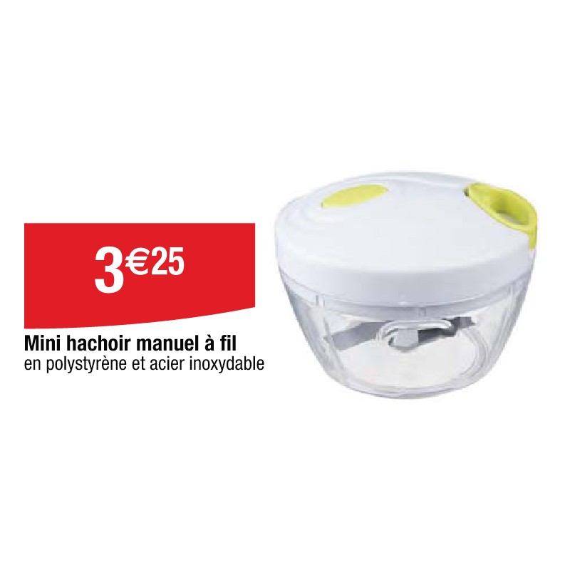 Mini hachoir manuel à fil
