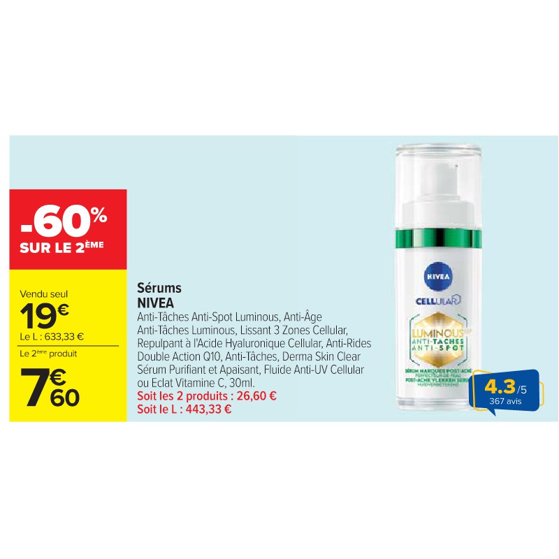 Sérums NIVEA