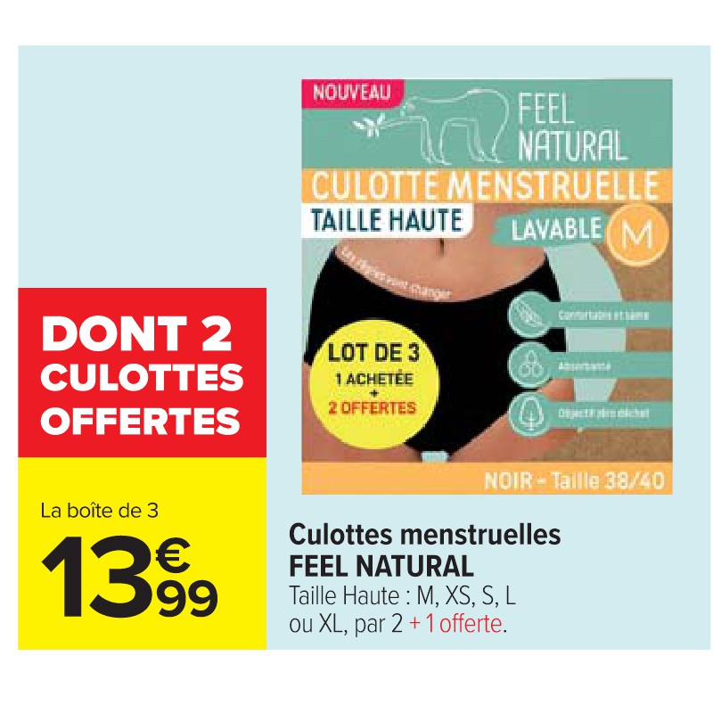 Culottes menstruelles FEEL NATURAL