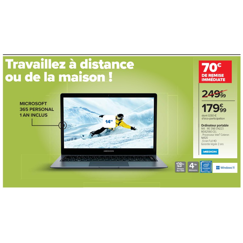 Ordinateur portable MEDION Cora Les beaux jours connectés à vos envies !
