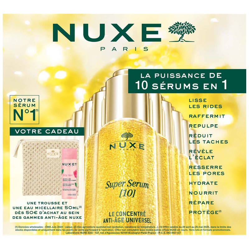 Super serum NUXE Cora Parapharmacie