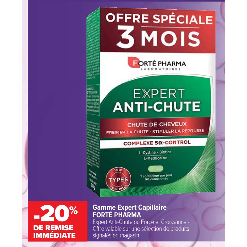 Gamme Expert Capillaire FORTÉ PHARMA Cora Parapharmacie