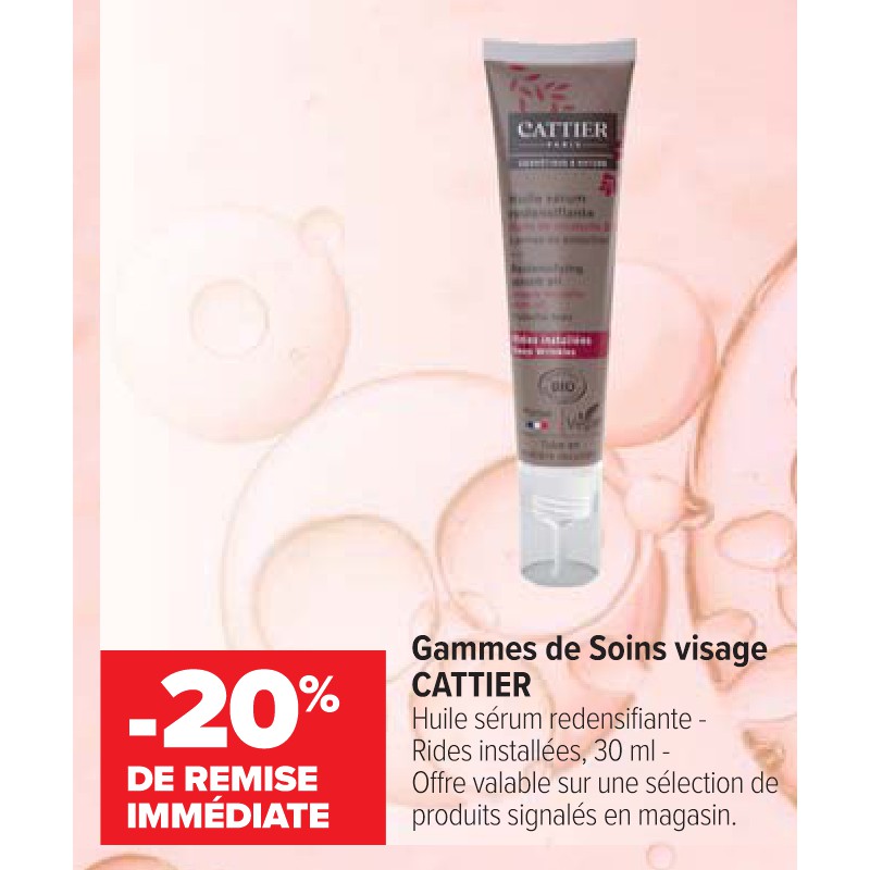 Gammes de Soins visage CATTIER Cora Parapharmacie