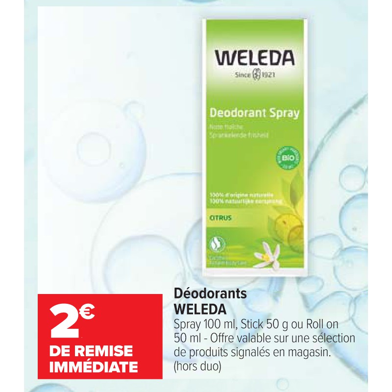 Déodorants WELEDA Cora Parapharmacie