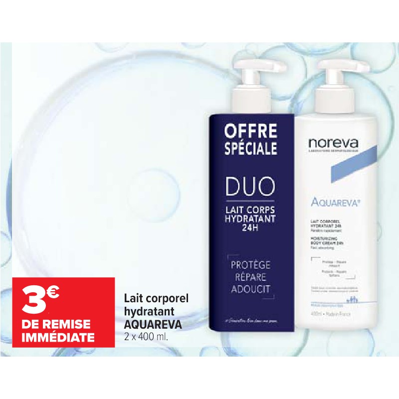 Lait corporel hydratant AQUAREVA Cora Parapharmacie