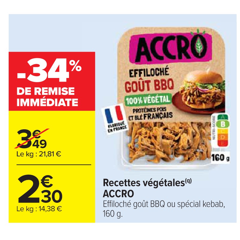 Recettes végétales ACCRO