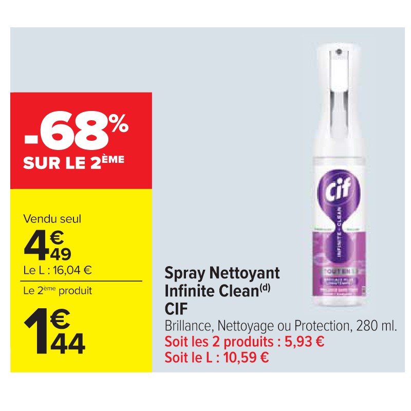Spray Nettoyant Infinite Clean CIF