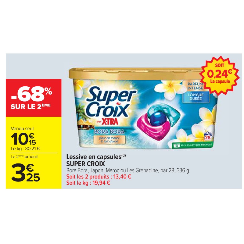 Lessive en capsules SUPER CROIX