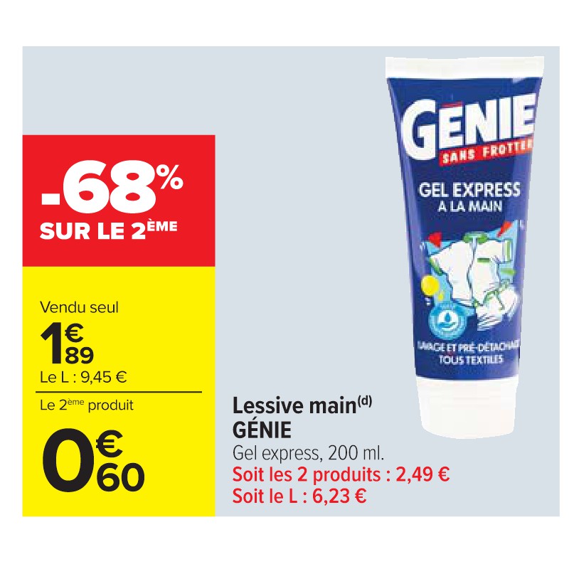 Lessive main GÉNIE