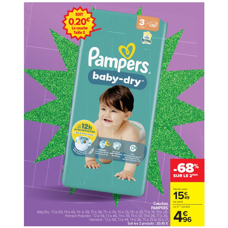 Couches PAMPERS