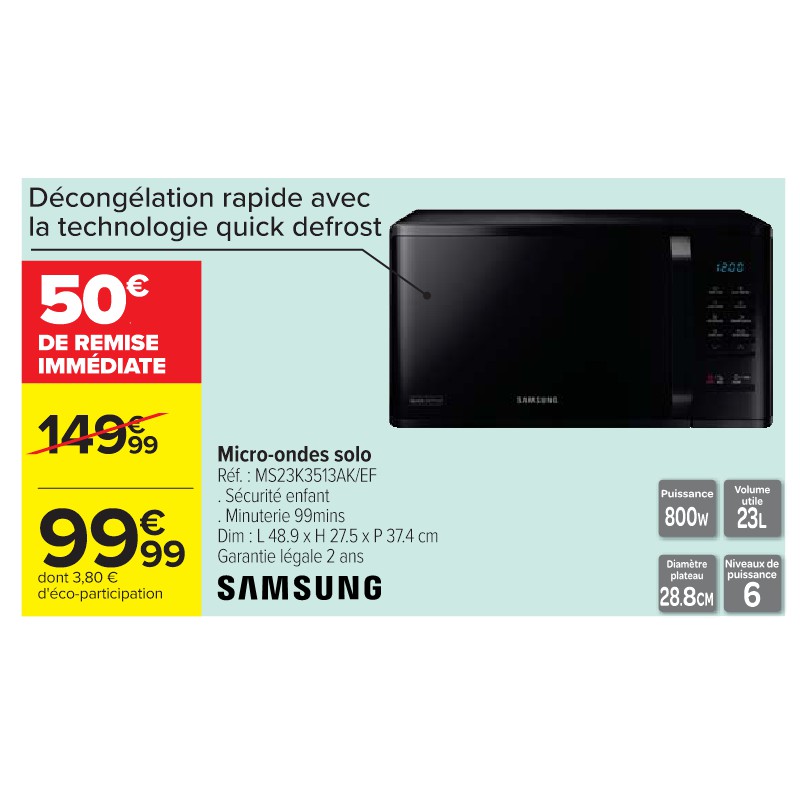 Micro-ondes solo SAMSUNG