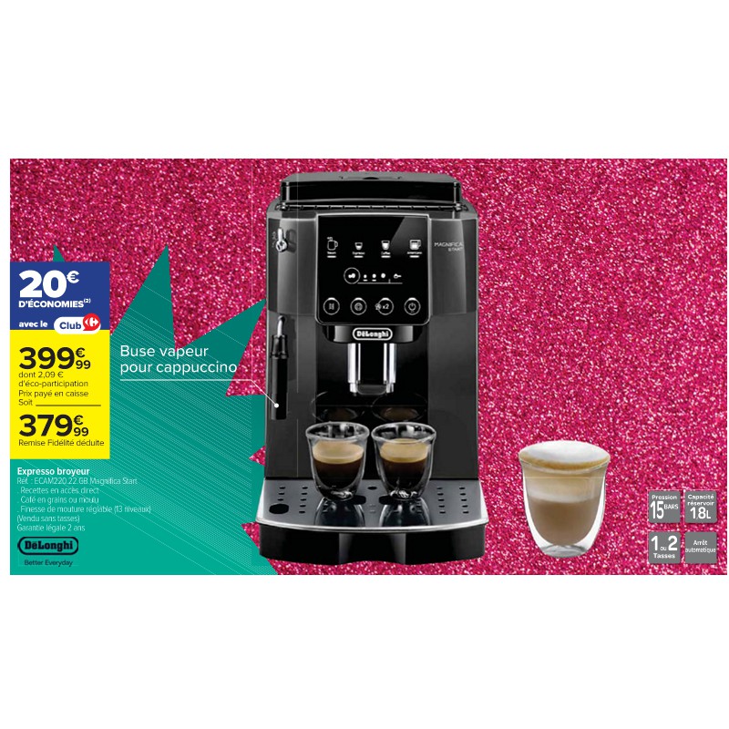Expresso broyeur DELONGHI