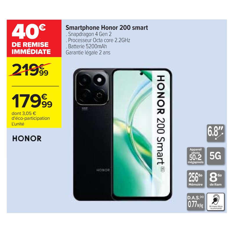 Smartphone Honor 200 smart HONOR