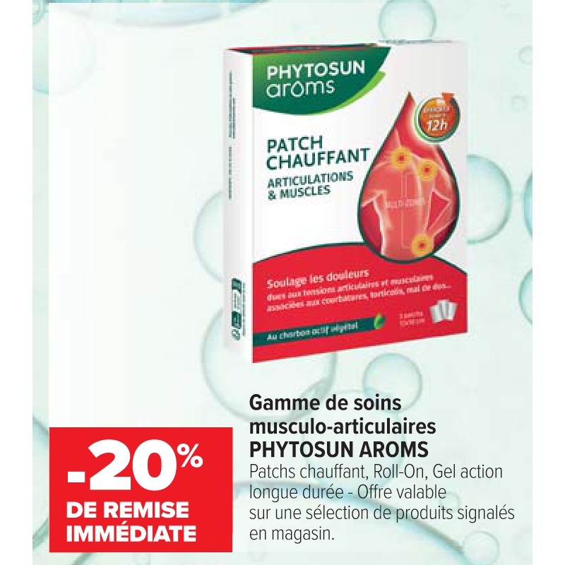 Gamme de soins musculo-articulaires PHYTOSUN AROMS Cora Parapharmacie