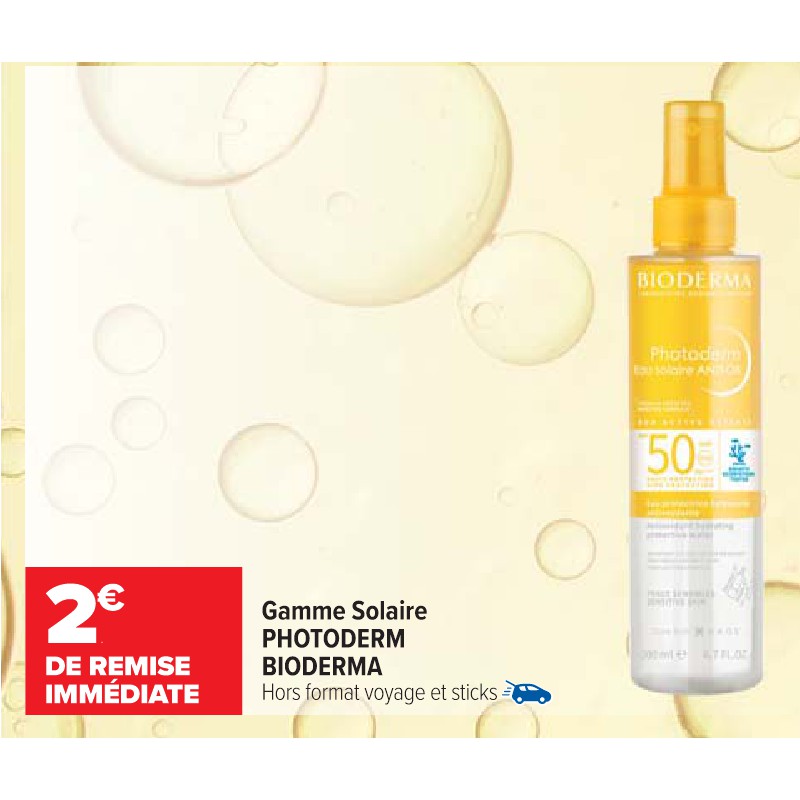 Gamme Solaire PHOTODERM BIODERMA Cora Parapharmacie