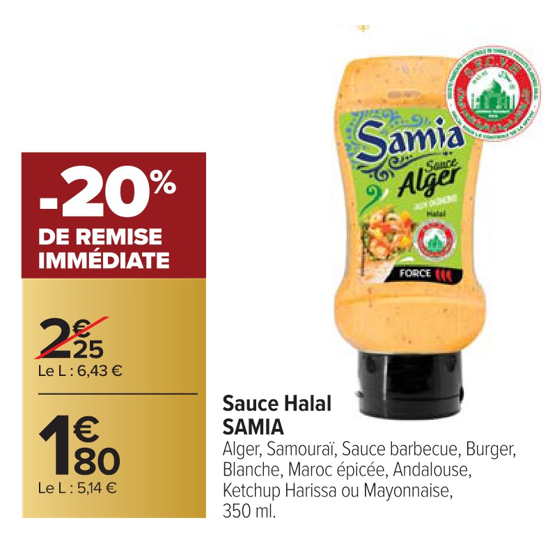 Sauce Halal SAMIA