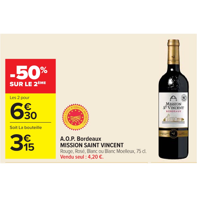 A.O.P. Bordeaux MISSION SAINT VINCENT