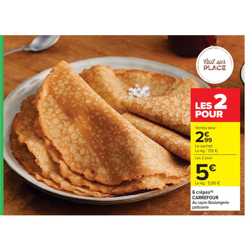 6 crêpes CARREFOUR