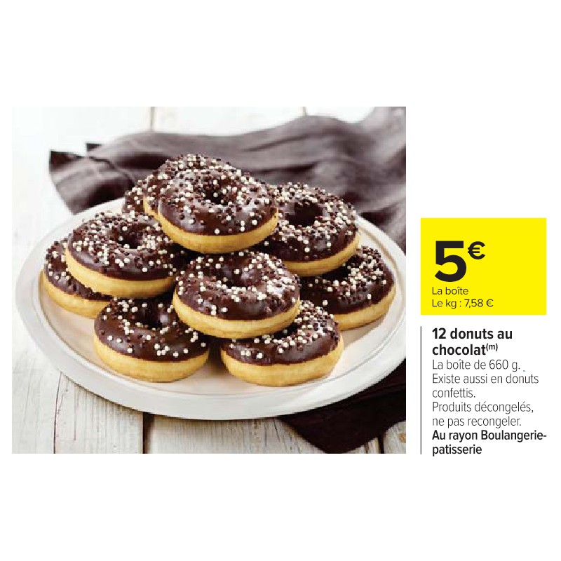 12 donuts au chocolat 1ER PRIX