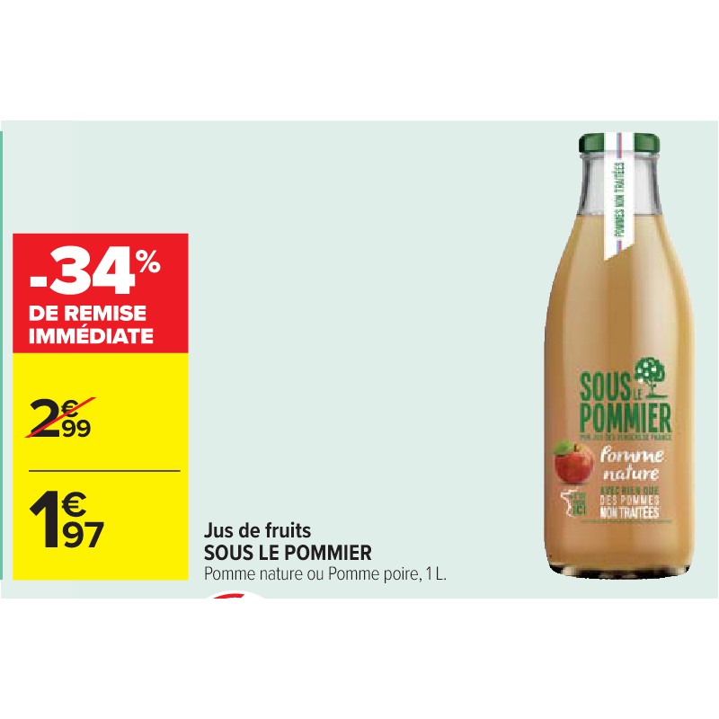Jus de fruits SOUS LE POMMIER Cora Petit-déjeuner