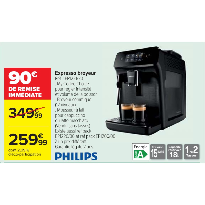 Expresso broyeur PHILIPS Cora Petit-déjeuner