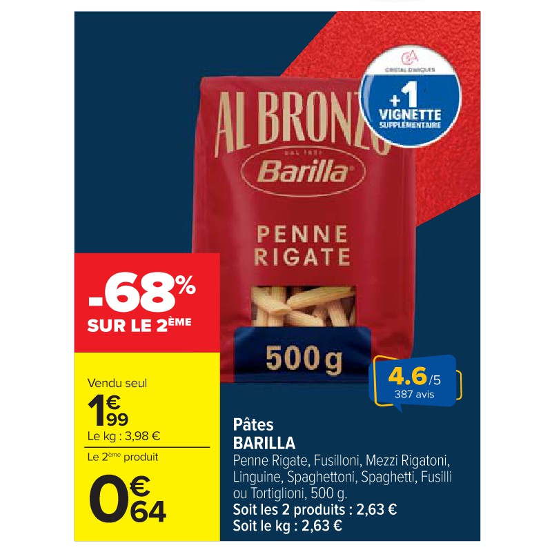 Pâtes BARILLA Cora Petit-déjeuner