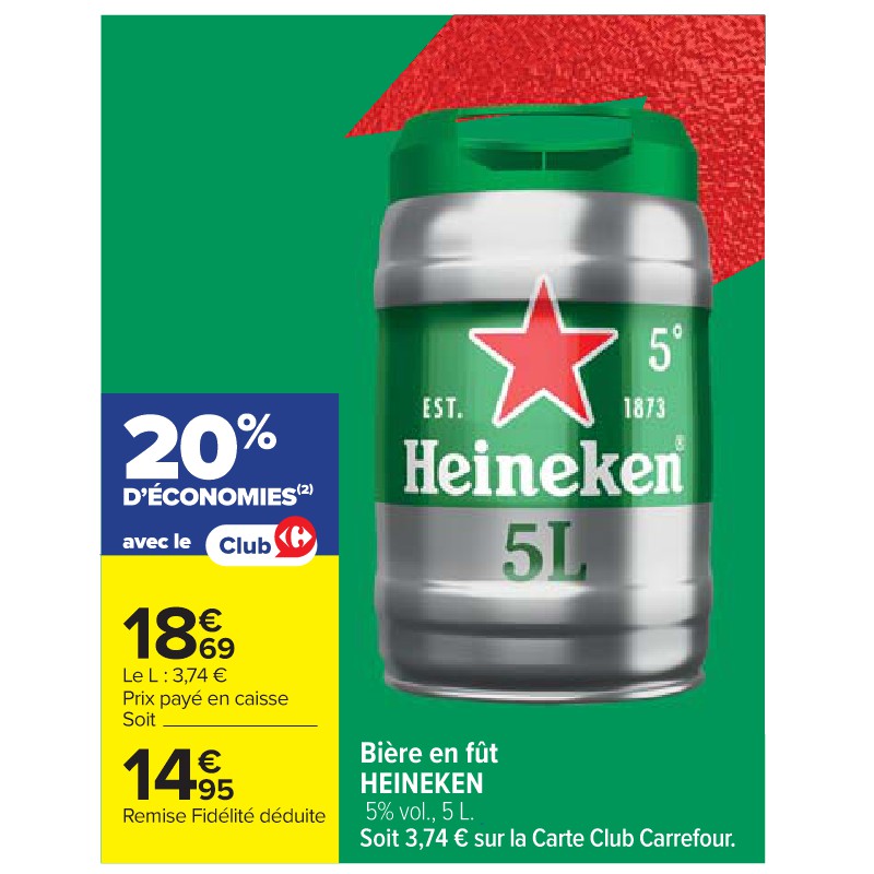 Bière en fût HEINEKEN