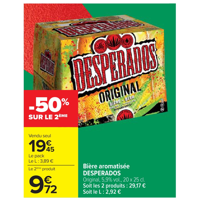 Bière aromatisée DESPERADOS Cora Petit-déjeuner