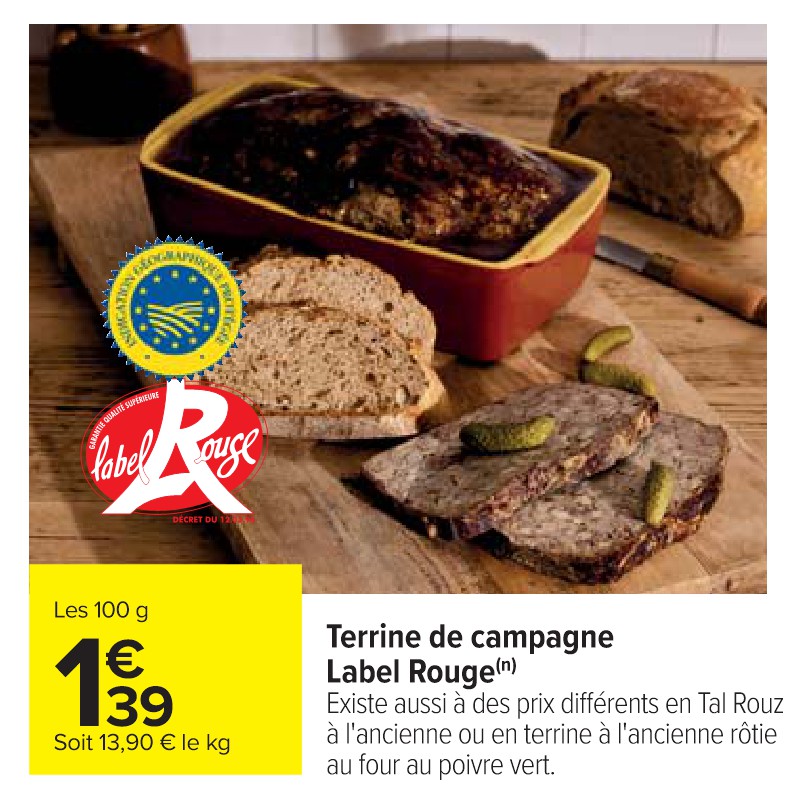 Terrine de campagne Label Rouge
