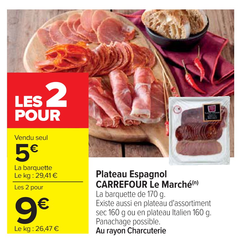 Plateau Espagnol CARREFOUR Le Marché