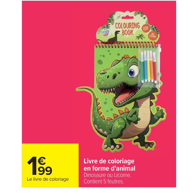 Livre de coloriage en forme d'animal Cora Spécial pique-nique