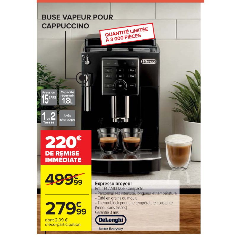 Expresso broyeur DELONGHI