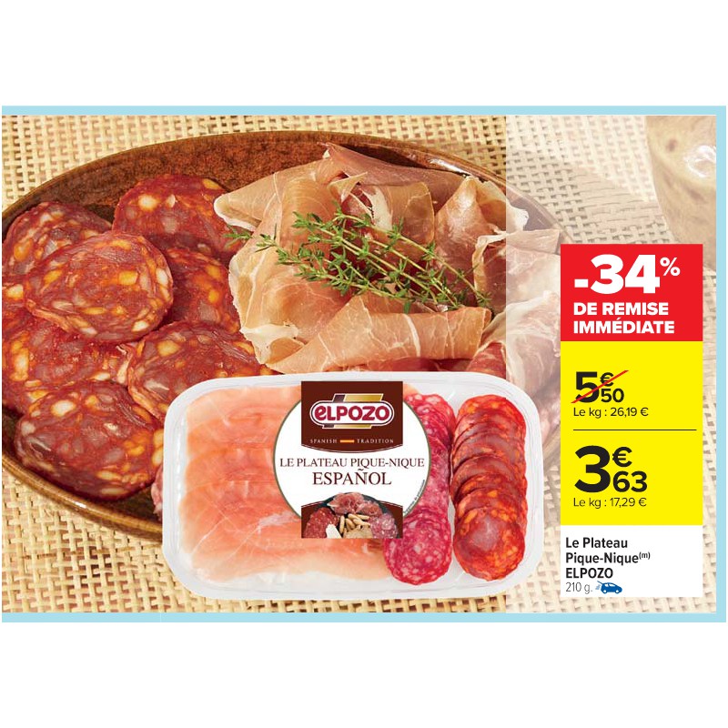 Le Plateau Pique-Nique ELPOZO Cora Apéro