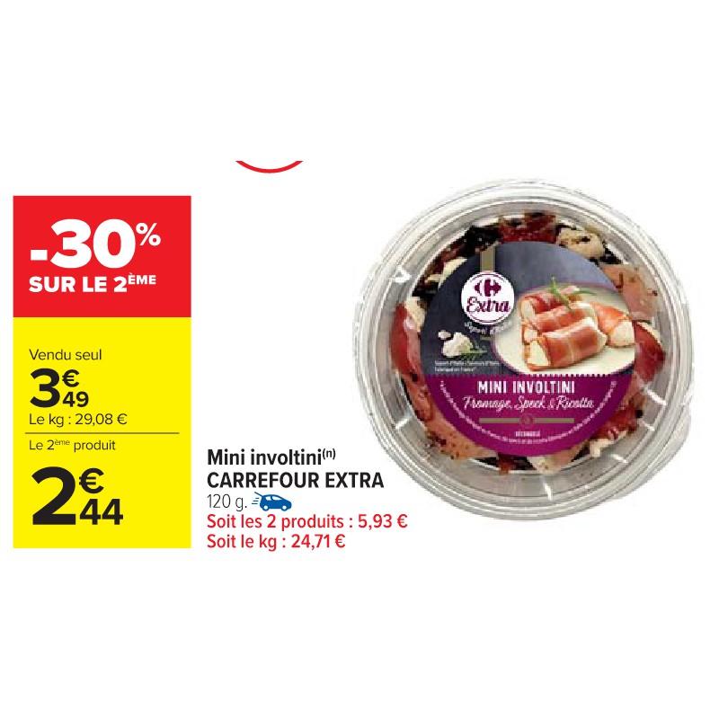 Mini involtini CARREFOUR EXTRA Cora Apéro