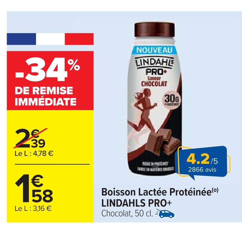 Boisson Lactée Protéinée LINDAHLS PRO+ Cora Apéro
