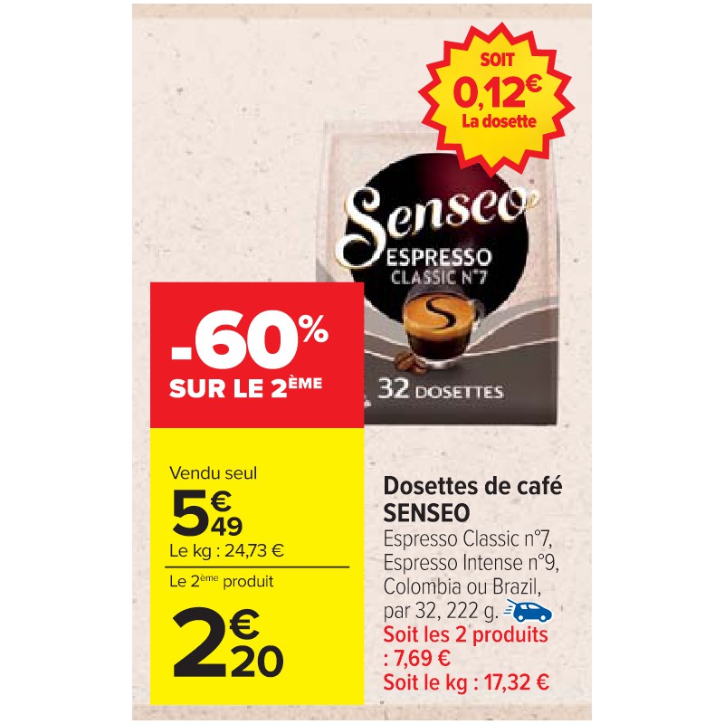 Dosettes de café SENSEO Cora Apéro
